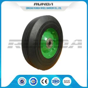 Best Galvanized Surface Solid Rubber Wheels , 8 Inch Solid Rubber Tires Centered Hub wholesale