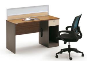 modern computer table/computer desk/office staff desk with desktop partition