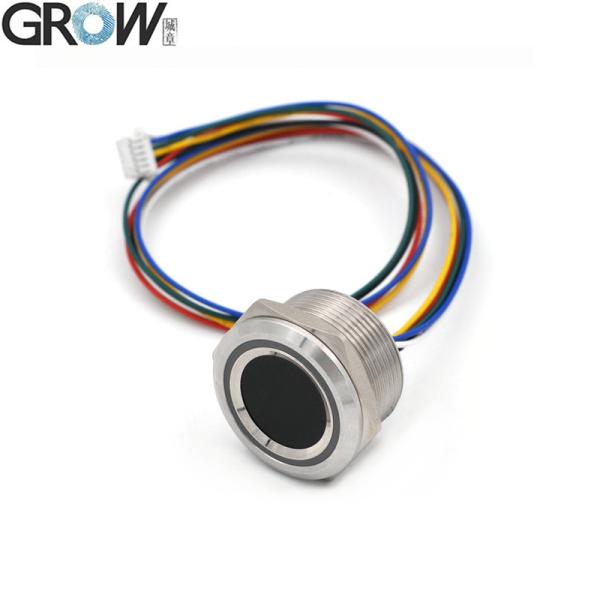Cheap GROW R503-M22 Round RGB Ring Indicator LED Control DC3.3V 200 Capacity SH1.0-6pin Capacitive Fingerprint Module Sensor Scanner for sale