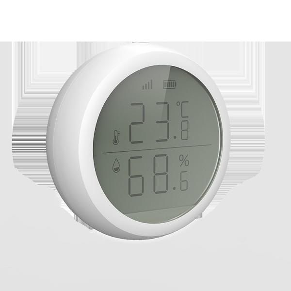 Cheap Smart Home Tuya Zigbee Wifi Wireless Smart Temperature And Humidity Sensor lcd Screen Use With Gateway for sale