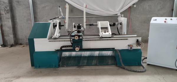 Cheap Automatic loading Wooden poles CNC wood turing lathe CNC wood lathe for sale