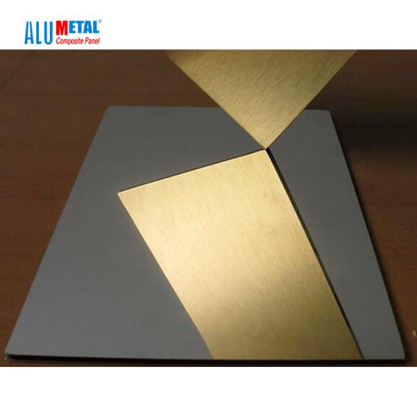 Cheap AA3003 3mm Mirror ACP Aluminum Composite Panel Sheet Matt Finish for sale