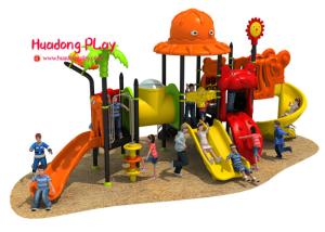 Best Theme Roof Outdoor Playground Equipment , Child Play Slide Multi - Functional wholesale