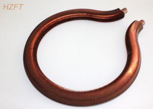 China Extruded Copper / Cupronickel Fin Coil Heat Exchanger for Water Heater Boilers on sale
