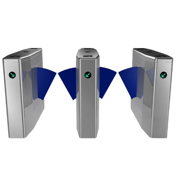 Cheap High Speed Access Control Turnstile Gate , RFID Card Flap Barrier Gate Bridge Type for sale