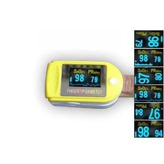 Cheap SpO2 Device for Blood Oxygen Saturation Level Reading, Fingertip Oxygen Meter w/ Alarm & Pulse Rate Monitor for sale