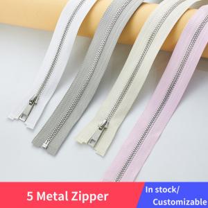 China Men / Women Nylon Open End Zipper Garments Accessories Close End Metal Zipper on sale