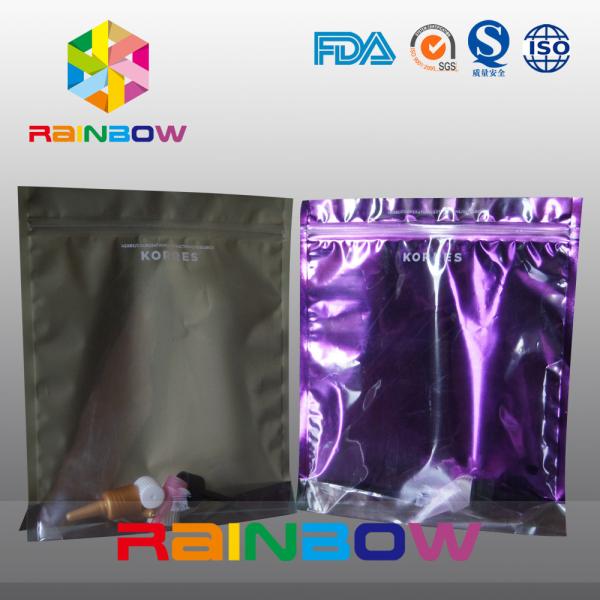 Cheap Resealable Stand Up Display Small Cosmetic Bags With Zipper And Window for sale
