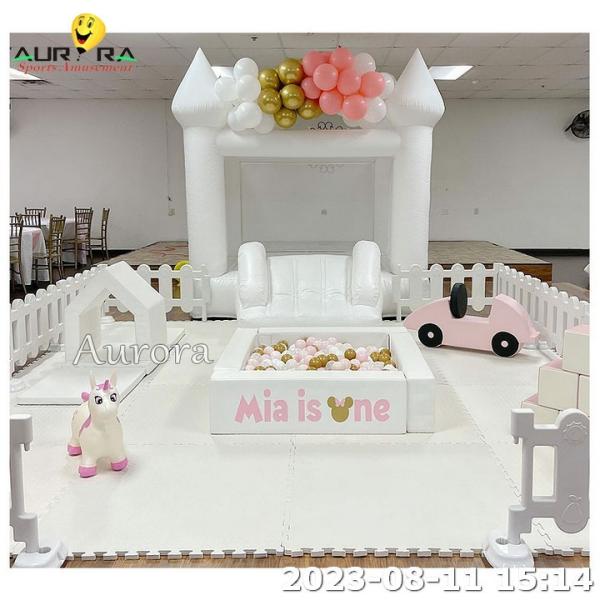 Cheap White Soft Play Fence Climbing Blocks Soft Play Equipment Set Custom Playground for sale