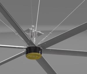 Best 7.3 Meter Diameter Hvls Industrial Ceiling Fan for Workshop Cooling and Ventilation Customization Option wholesale
