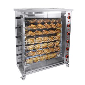 Commercial Electric & Gas Chicken Roaster Rotisserie Grill Machine Roast Chicken