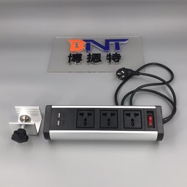 countertops horizontal desktop socket with dual usb charger desktop edge bar
