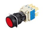 Round / Square Digital Speed Indicator Diameter φ16mm With Color Push Button