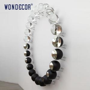 China Smooth Texture Metal Wall Art Sculpture Customized Contemporary Ball on sale