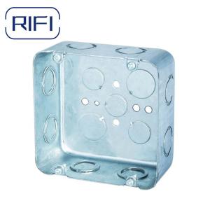China UL Standard Electrical Conduit Square Junction Box Galvanized Outlet Box Conduit Metal Box on sale