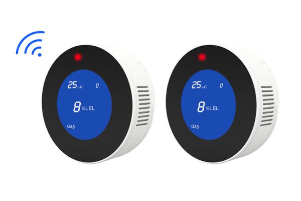 Cheap Wifi Combustible Gas Detector LCD Thermostat Disply Tuya App Control Gas Sensor for sale
