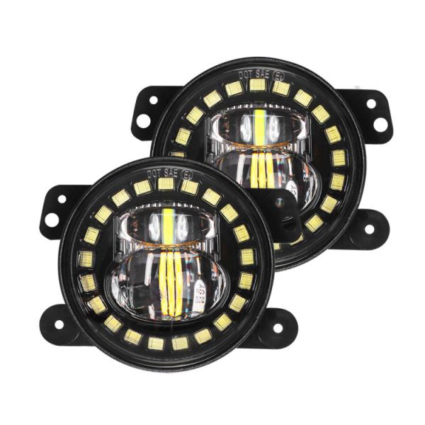 Cheap 30W Jeep LED Headlights And Fog Lights Auto 4 Inch IP67 DRL for sale