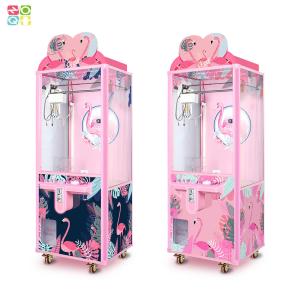China OEM Wood Cabinet Custom Big Claw Arcade Crane Machine With Bill Acceptor on sale