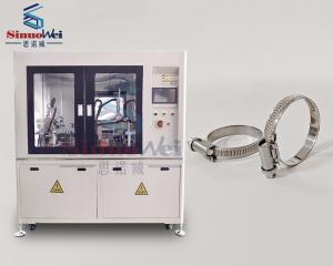 Adjustable Worm Gear Geramn Type Hose Clamp Machine With Asymmetrical Lock