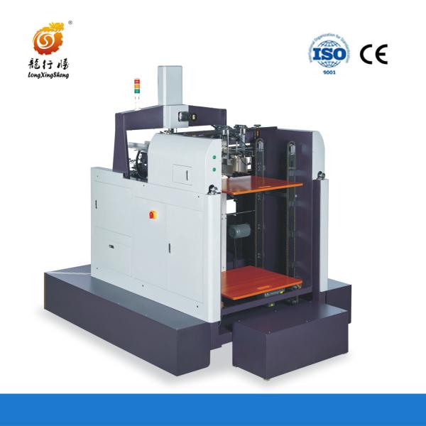 Automatic Non-Stop Cardboard Pile Converting Devices Rigid Box Corner Pasting