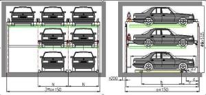 China Three Level Puzzle Automated Parking Garage , Garage Lift System 380V 50HZ on sale