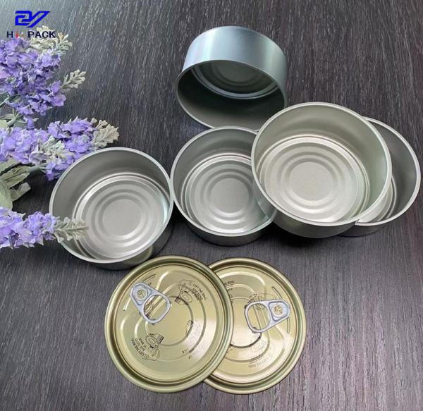 Cheap Plain Empty Metal Tin 180ml Round Tin Can For Mussel / Pineapples / Tomato for sale