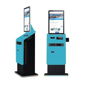 Self Service Kiosk Touch Screen Floor Standing Card Reader Cash Coin Currency Exchange Payment Kiosks Machine