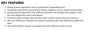 Best Multifunctional Color Difference Meter Portable Stable With High Precision wholesale