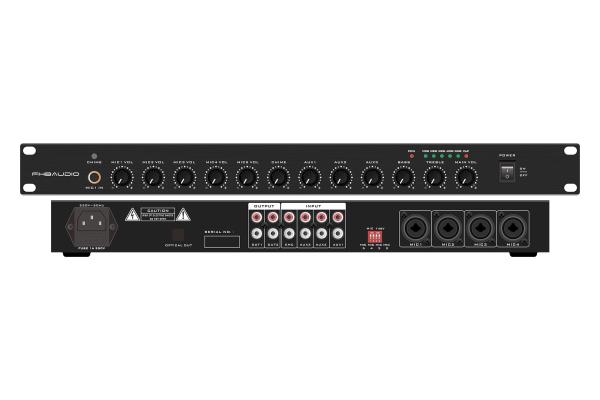 Cheap 1U Design Public Address System Amplifier , PA System Pre Amplifier for sale