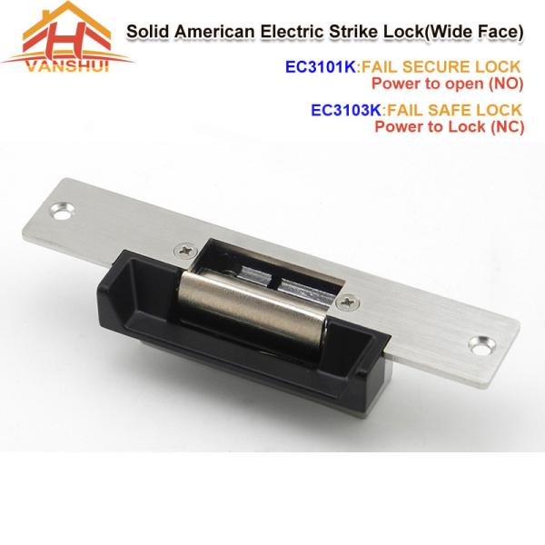 Cheap Wide Face Door Electric Strike Lock Access Control With Fail Secure Or Fail Safe Function for sale