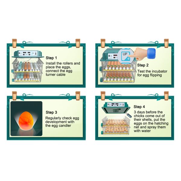 Bagease Incubators For Hatching Eggs 120, Chicken Egg Incubator With Automatic Egg Turning And Humidity Display, Temperature Control With 5 Automatic