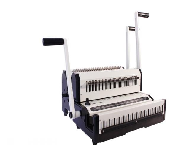 Cheap Multifunctional Double Loop Wire Binding Punching Machine For F4 Paper for sale