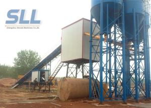 PLC Control Concrete Production Plant / Concrete Batching Machine Low Dust