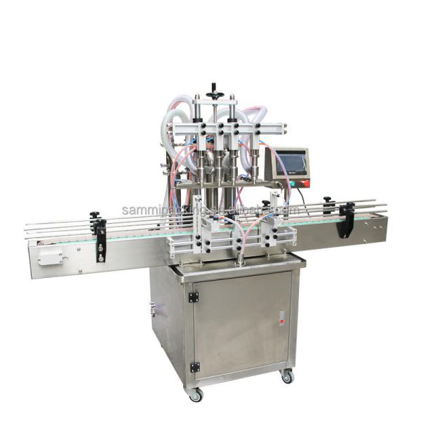 Cheap 4 Nozzles Overflow Liquid Filling Machine Automatic For Beverage Juice for sale