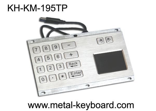 Cheap IP65 Rate Kiosk Numeric Panel Mount Keyboard  , Rugged Keyboard Metal for sale