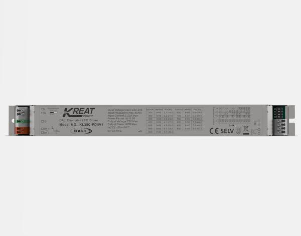 Cheap 40W DALI2.0 Dimmable LED Driver Flickering Free With Push Button for sale