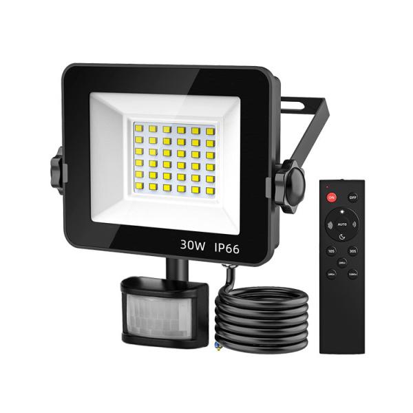 Cheap Moving PIR Sensor LED Security Floodlight with Wireless Remote 30 50 100 150 Watts for sale