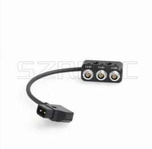 China D tap Conver to 3 Way Fischer 3 pin RS Port Power Splitter on sale
