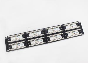 Quick Installation Network Ethernet Patch Panel Cat6a 24 Port ROHS / UL