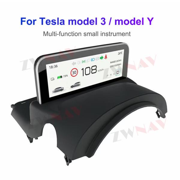 Cheap 4.6'' Digital Instrument Cluster Display Tesla Model 3 Model Y AMD/ Intel Car LCD Dashboard for sale