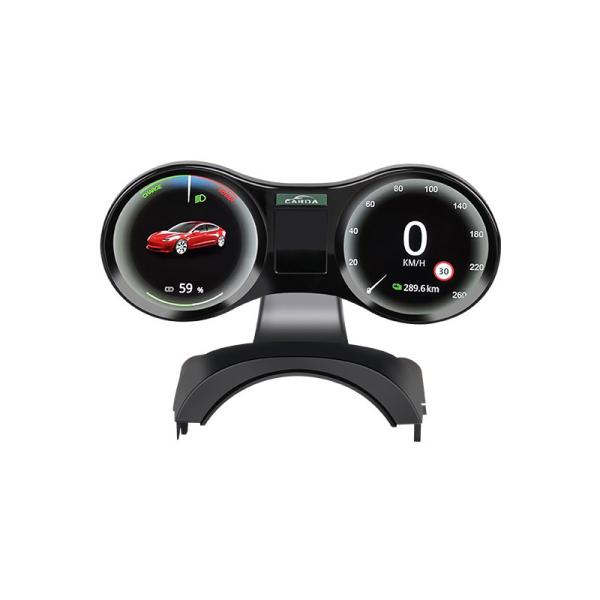 Cheap SUV Tesla Digital Dashboard OBD2 HUD Multi Gauge Display LCD Screen for sale