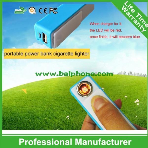 Cheap Portable Power Bank Multi Function Mini Flashlight+cigar Lighter+ Mobile power bank for sale