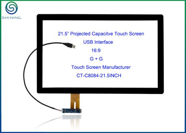 Cheap 21.5 Inches 16:9 Capacitive Touch Screen With USB Interface , COB Type ILITEK 2302 Controller for sale