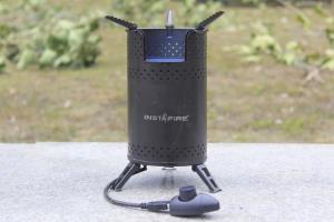 Best hot sales fanned blower biomass camping stove with fans speed controller powered by power bank wholesale
