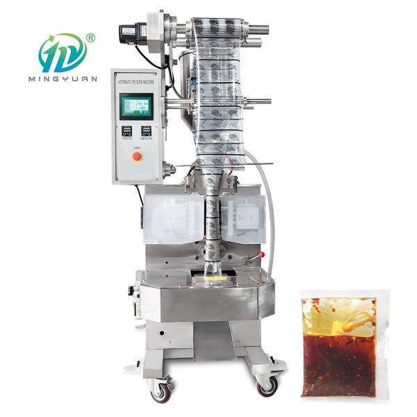 Cheap Automatic Metering Semi Liquid Paste Packaging Machine 4 Side Seal Sachet for sale