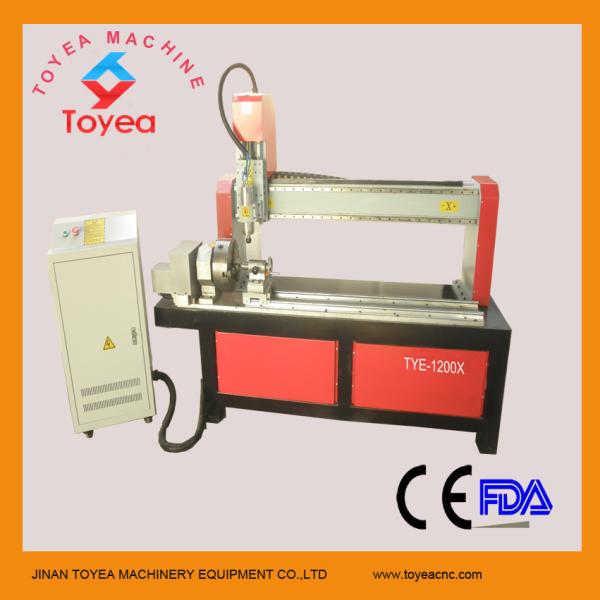 Cheap 3D CNC Engraving machine with rotary axis  TYE-1200X for sale