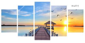 Portable Framed Canvas Wall Art CV0013 , Multi Canvas Art Wall Hanging