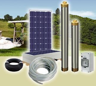 Cheap No Pollution PV Panel Solar Water Pumping System With AC220V Pump for sale