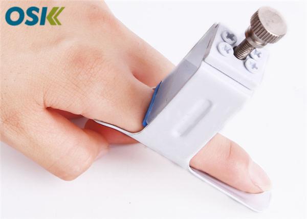 Cheap Pain Relief Broken Bone Splint PVC Matetial With Metal Button For Index Finger for sale