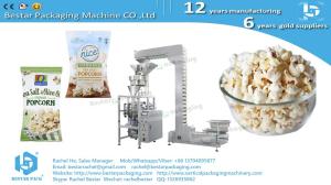 China Popcorn 30g sachet weighing packing machine with product elevator and Inflation device BSTV-160A on sale
